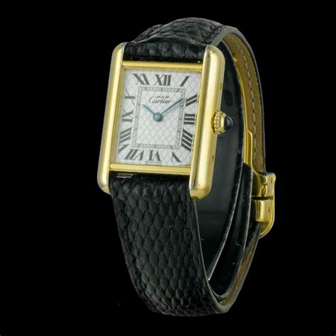 cartier vermeil must|cartier tank platinum.